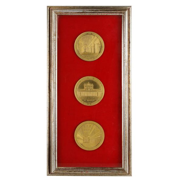 Lot of 3 gilded bronze medals  (1854/1869)  - Auction Smart Auction: furniture, paintings, sculptures, silver and more at affordable prices - Bertolami Fine Art - Casa d'Aste