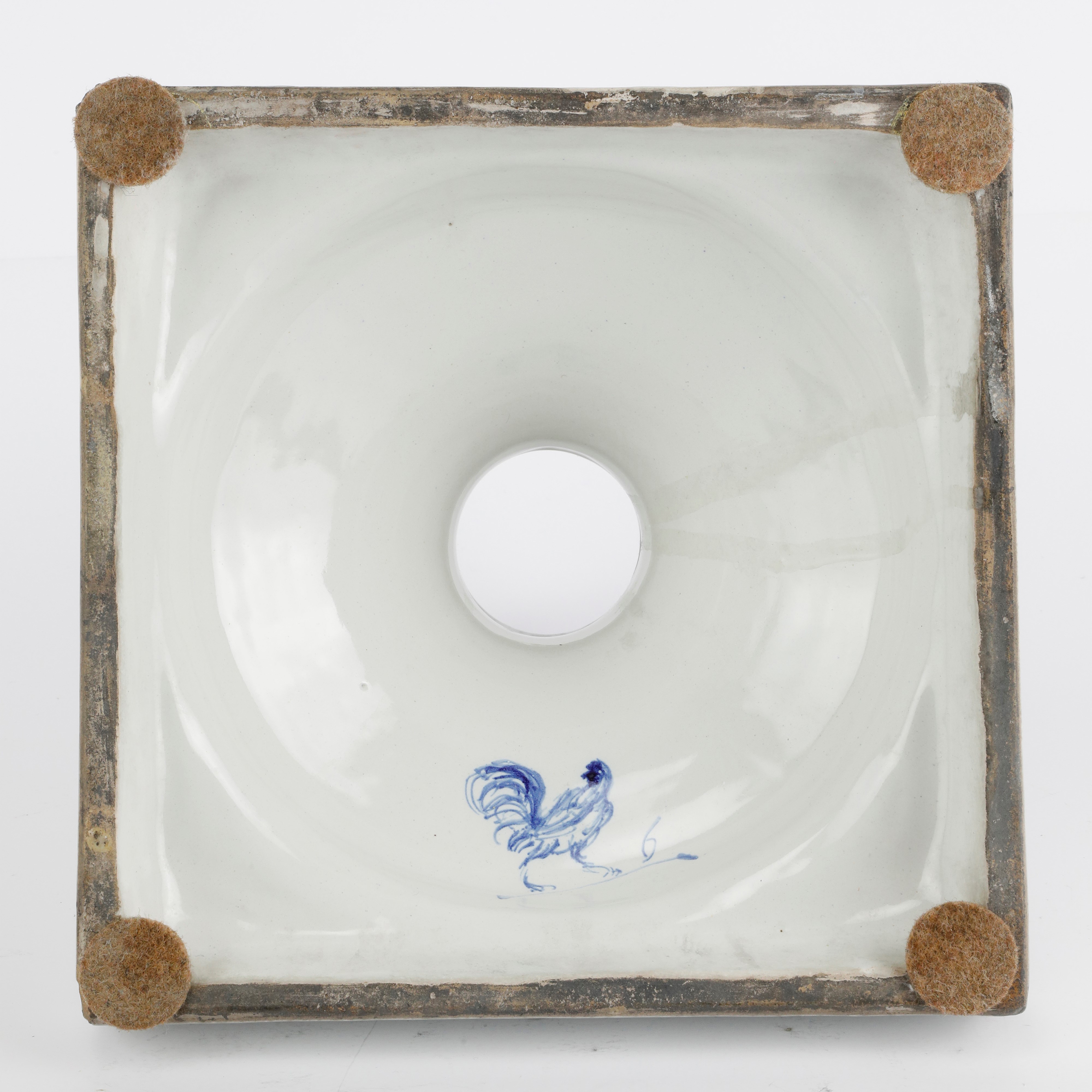 Vaso a Balaustro in Ceramica Bianca