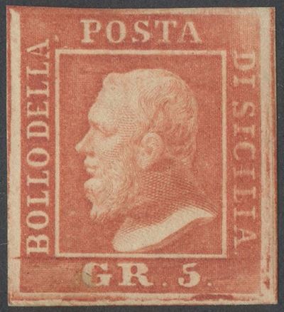 Sicilia, 5 gr. Vermiglio II Tavola n. 11