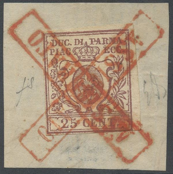 Ducato di Parma  - Auction Post and Postal History - Bertolami Fine Art - Casa d'Aste