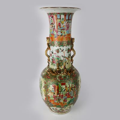 Vaso in Porcellana Policromo