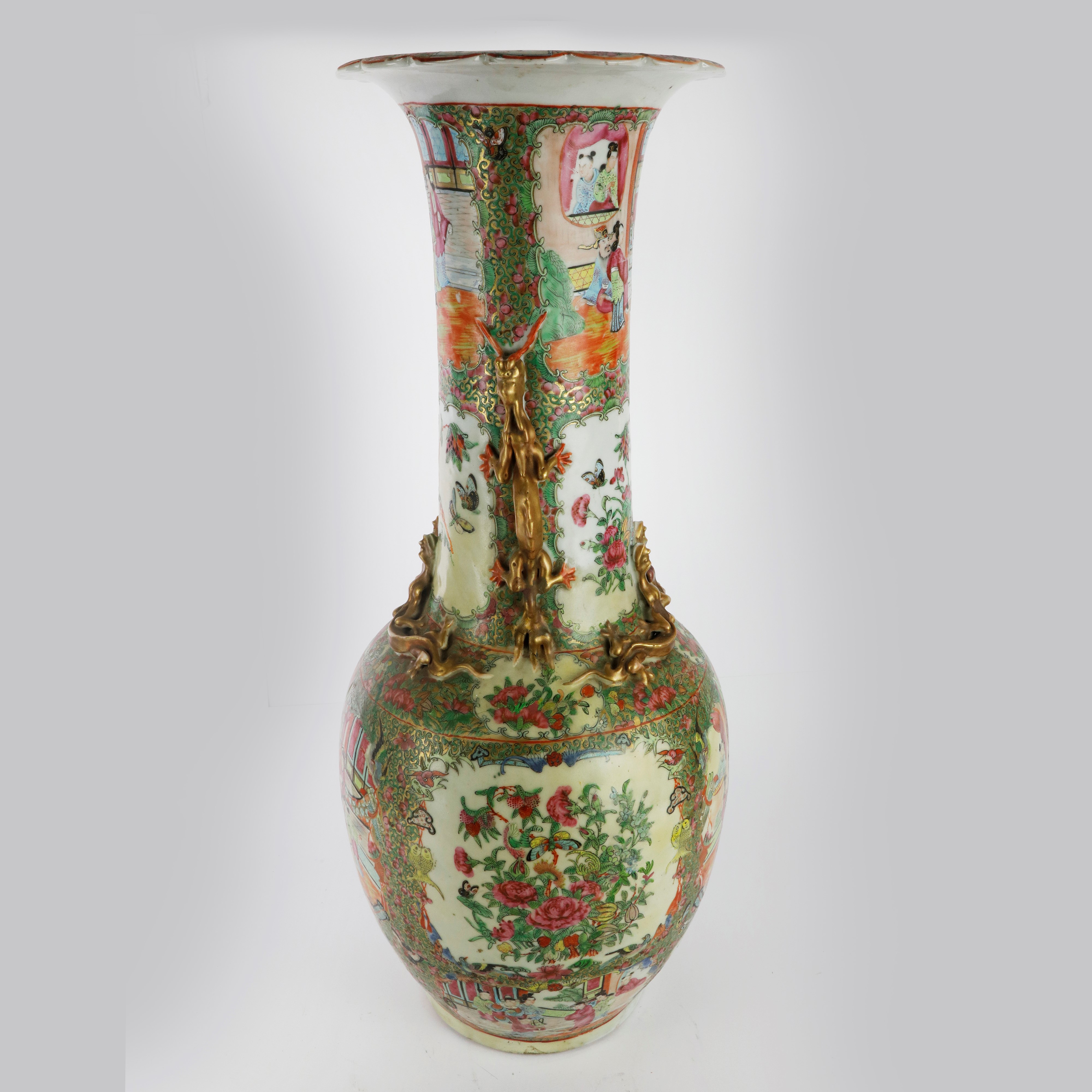 Vaso in Porcellana Policromo