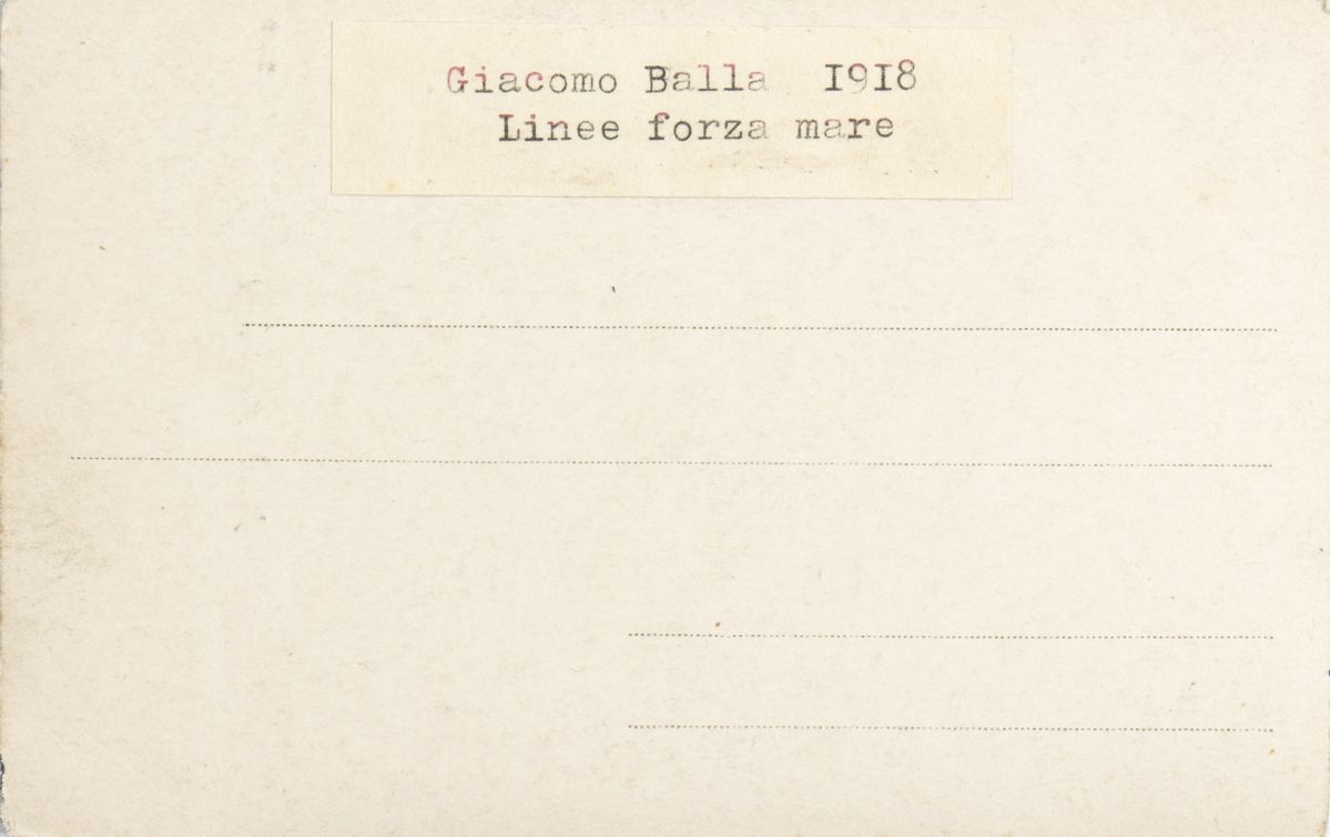 Giacomo Balla - Linee Forza di Mare: Libecciata