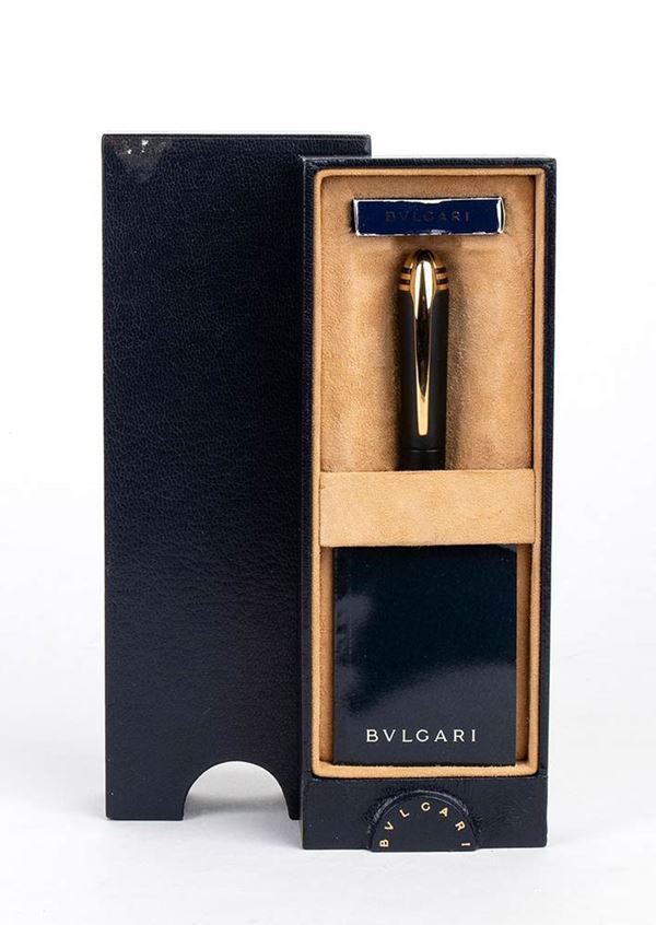 BULGARI: fountain pen, 18k gold nib, 1990s