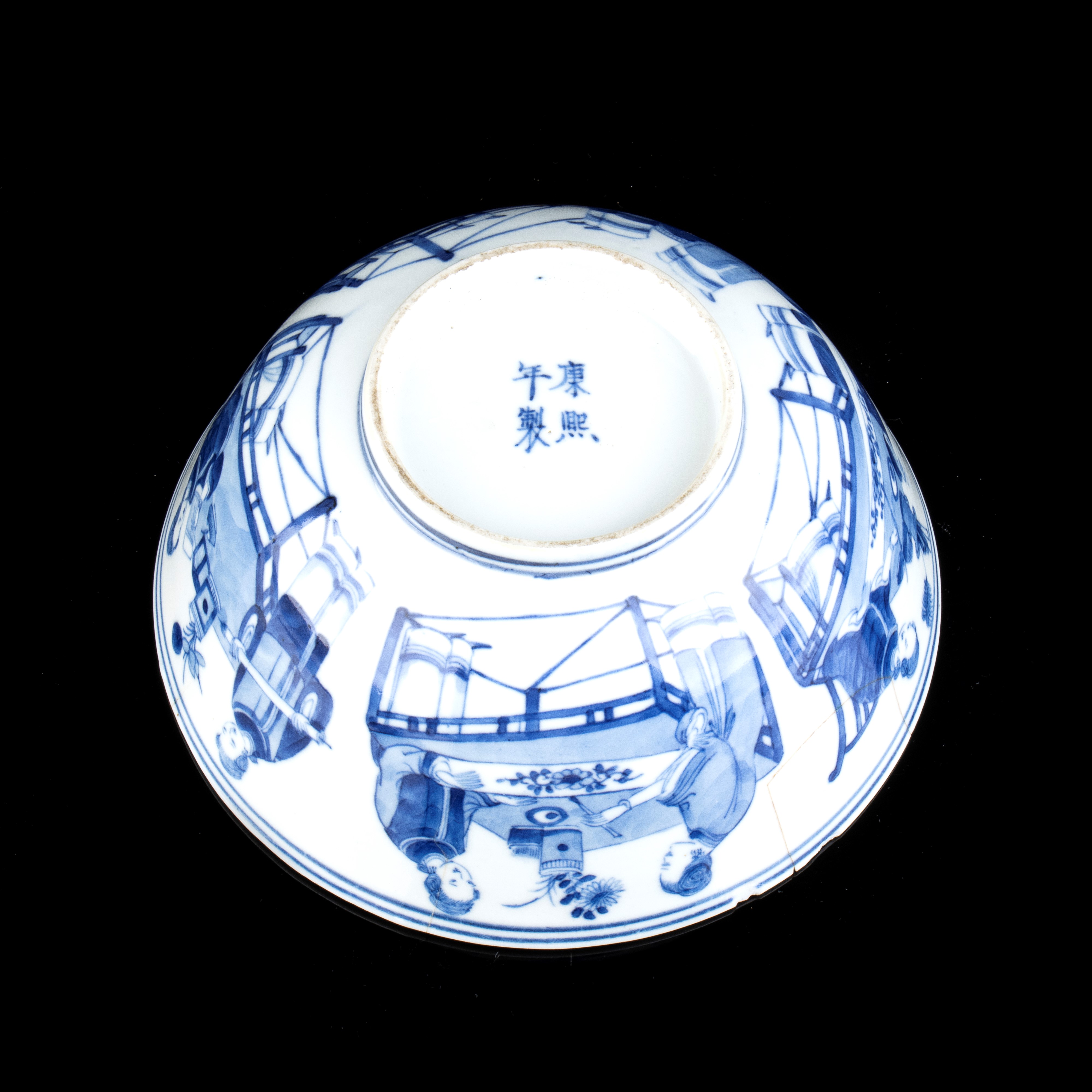 CIOTOLA IN PORCELLANA 'BIANCO E BLU'