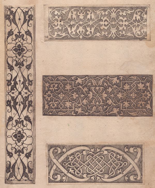 4 ornamental friezes