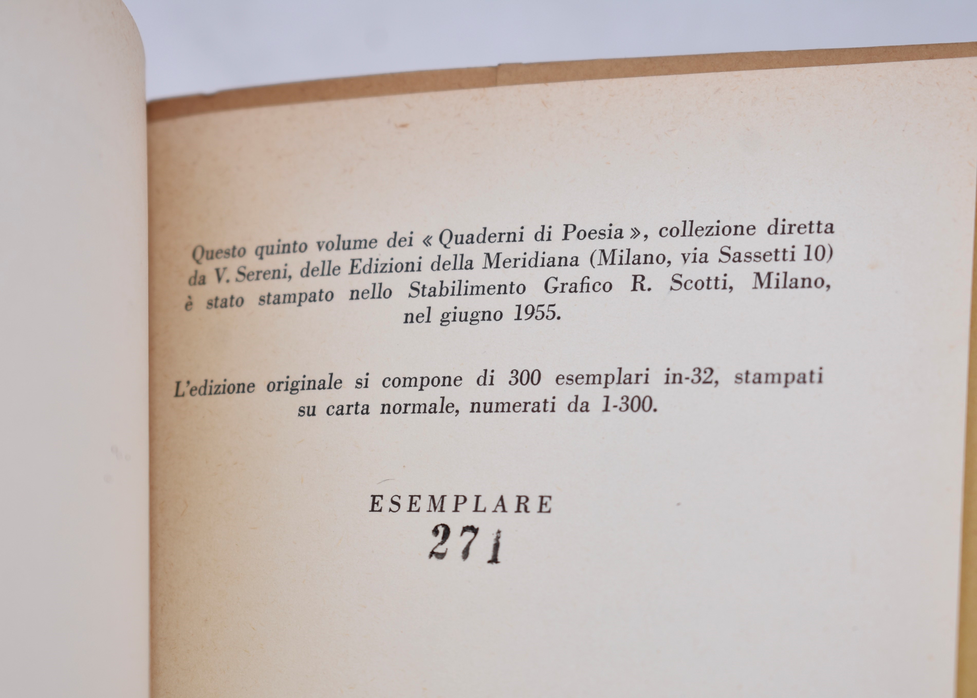 Bellintani, Umberto. Paria. 1955.