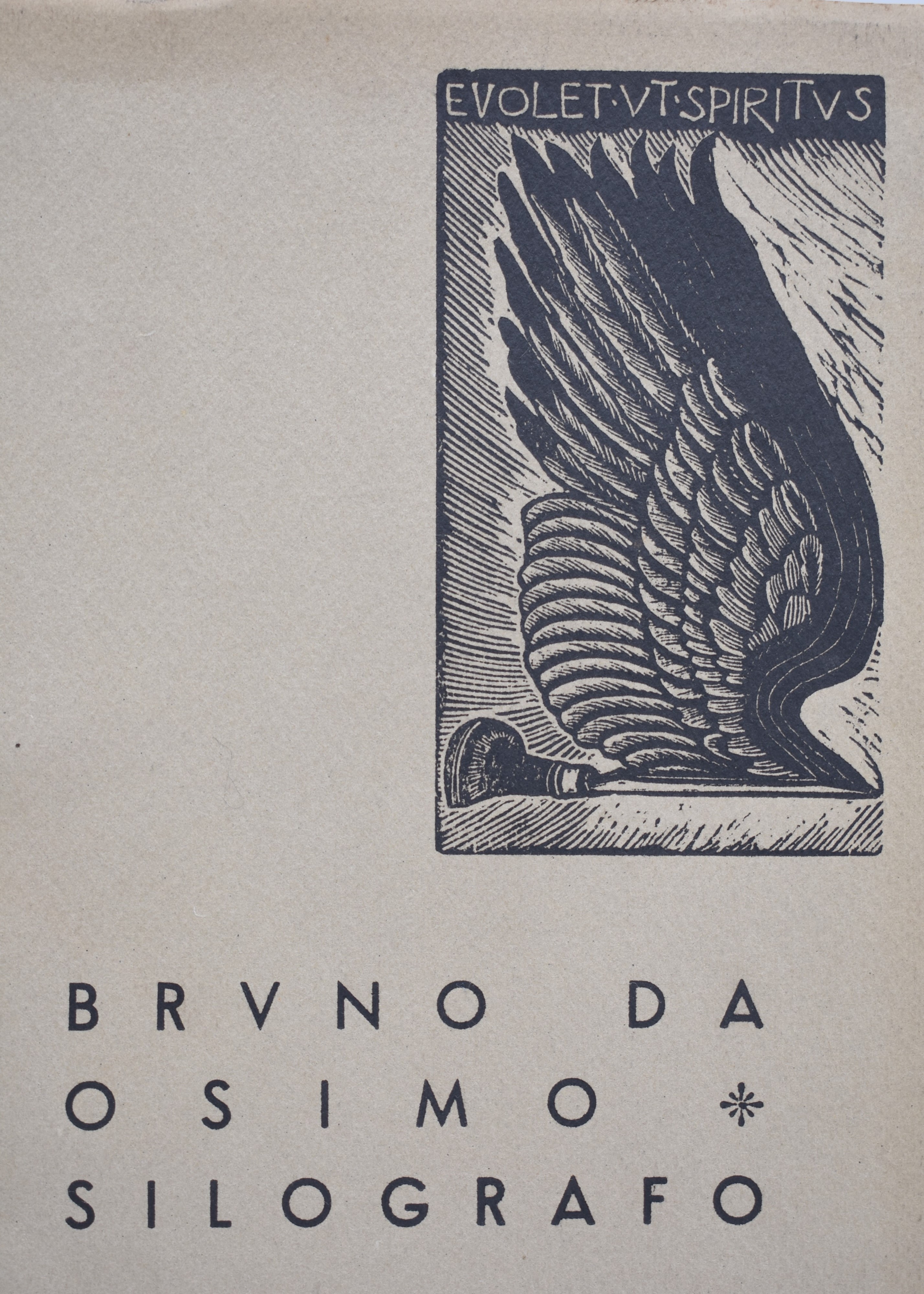 Bruno da Osimo (marsili, Bruno). Silografo. 1934.