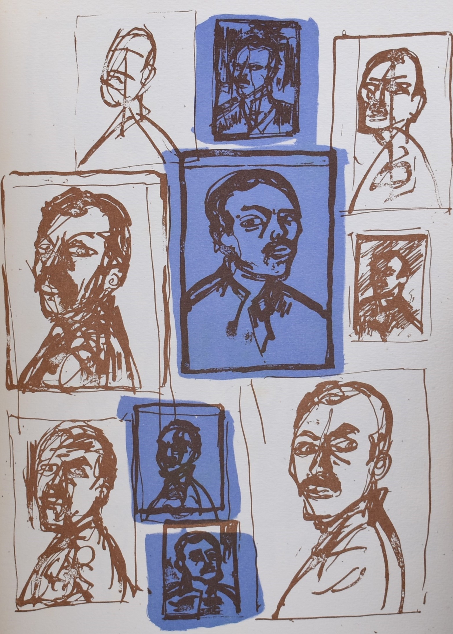 Carletti, Mario. Faccia a Faccia. Considerazioni Sull'autoritratto con Dieci Litografie. 1958.
