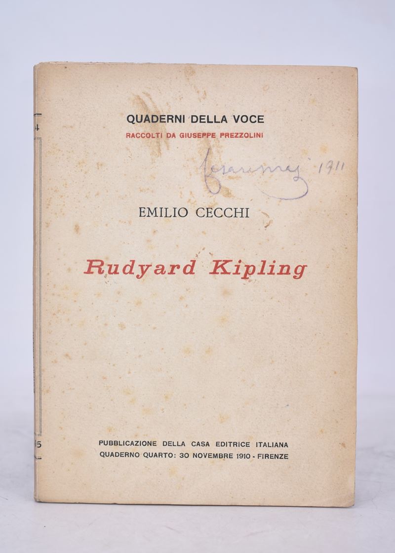 Cecchi, Emilio. Rudyard Kipling. 1910.