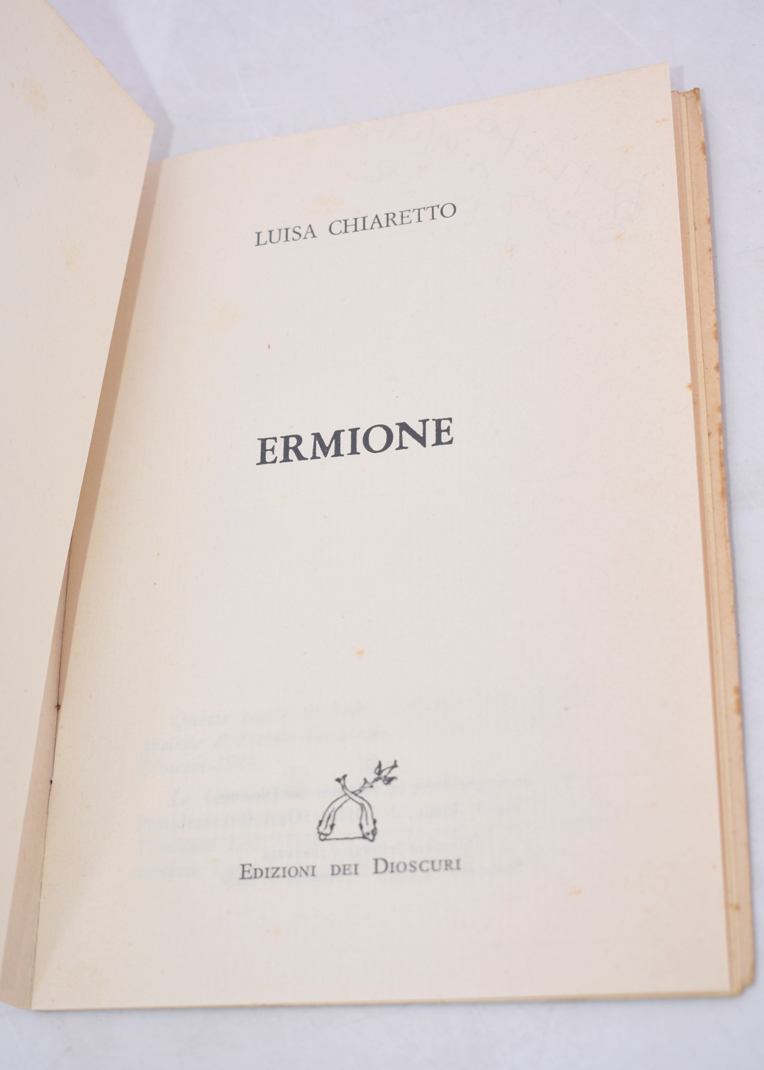 Chiaretto, Luisa. Ermione. 1984