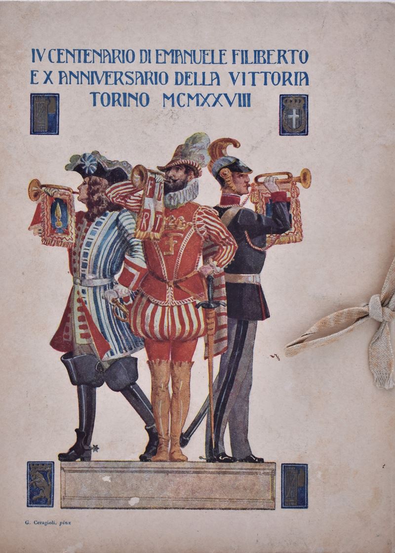 Città di Torino Carosello Storico Maggio 1928. IV Centenario di Emanuele Filiberto e X Anniversar...