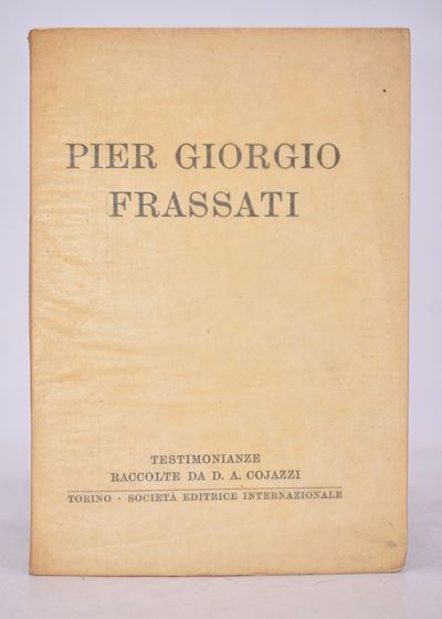 Cojazzi, Antonio Pier Giorgio Frassati. 1928.