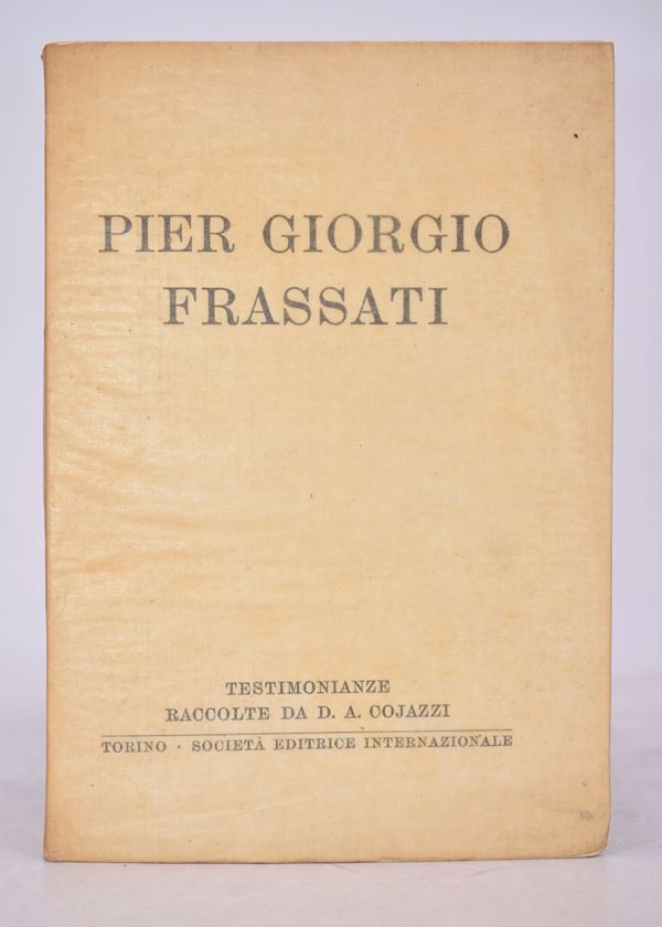 COJAZZI, Antonio PIER GIORGIO FRASSATI. 1928.