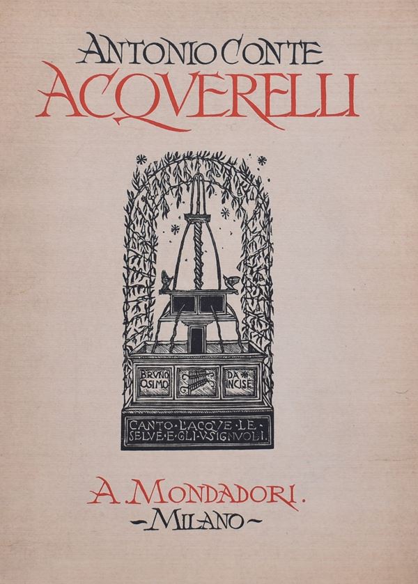 CONTE, Antonio. ACQUERELLI. 1930.