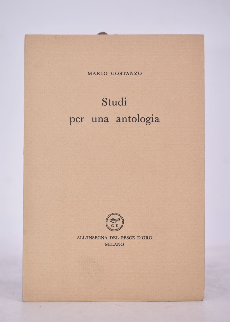 Costanzo, Mario. Studi per una Antologia. 1958.