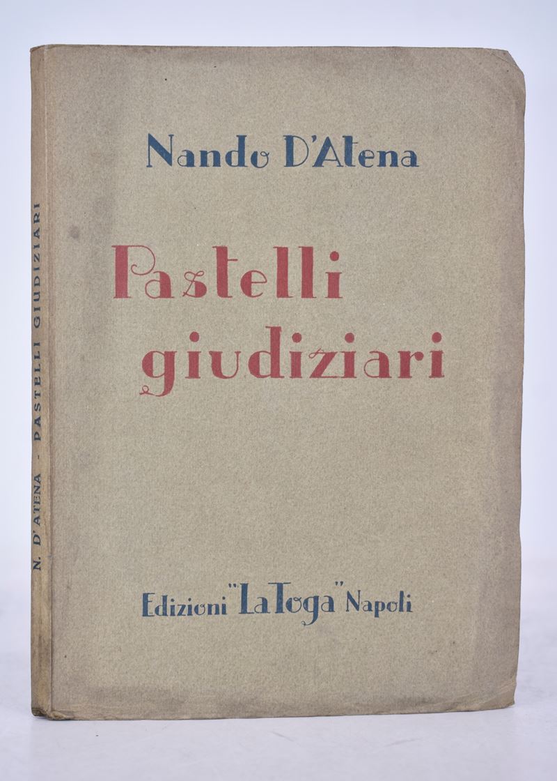 D’atena, Nando. Pastelli Giudiziari. 1933.