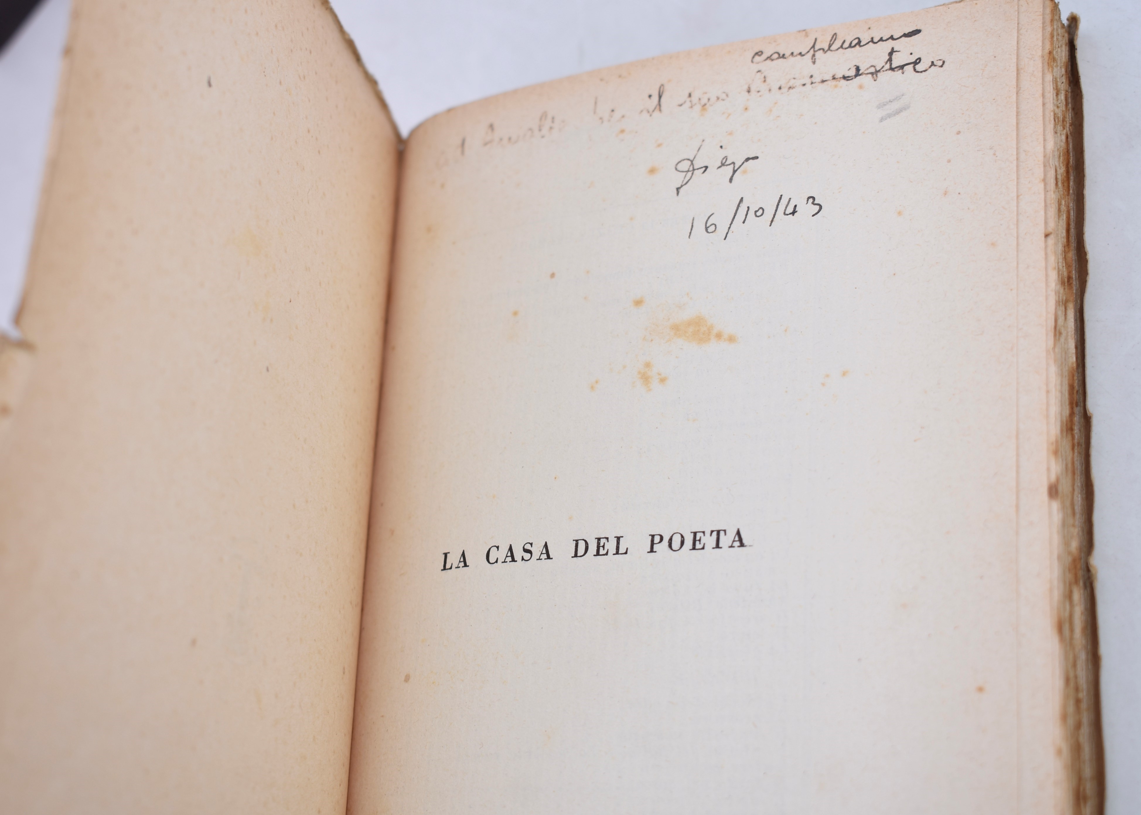 Deledda, Grazia. la Casa del Poeta. 1930.