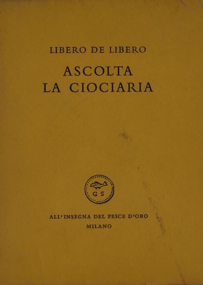 De Libero, Libero. Ascolta la Ciociaria. 1953.
