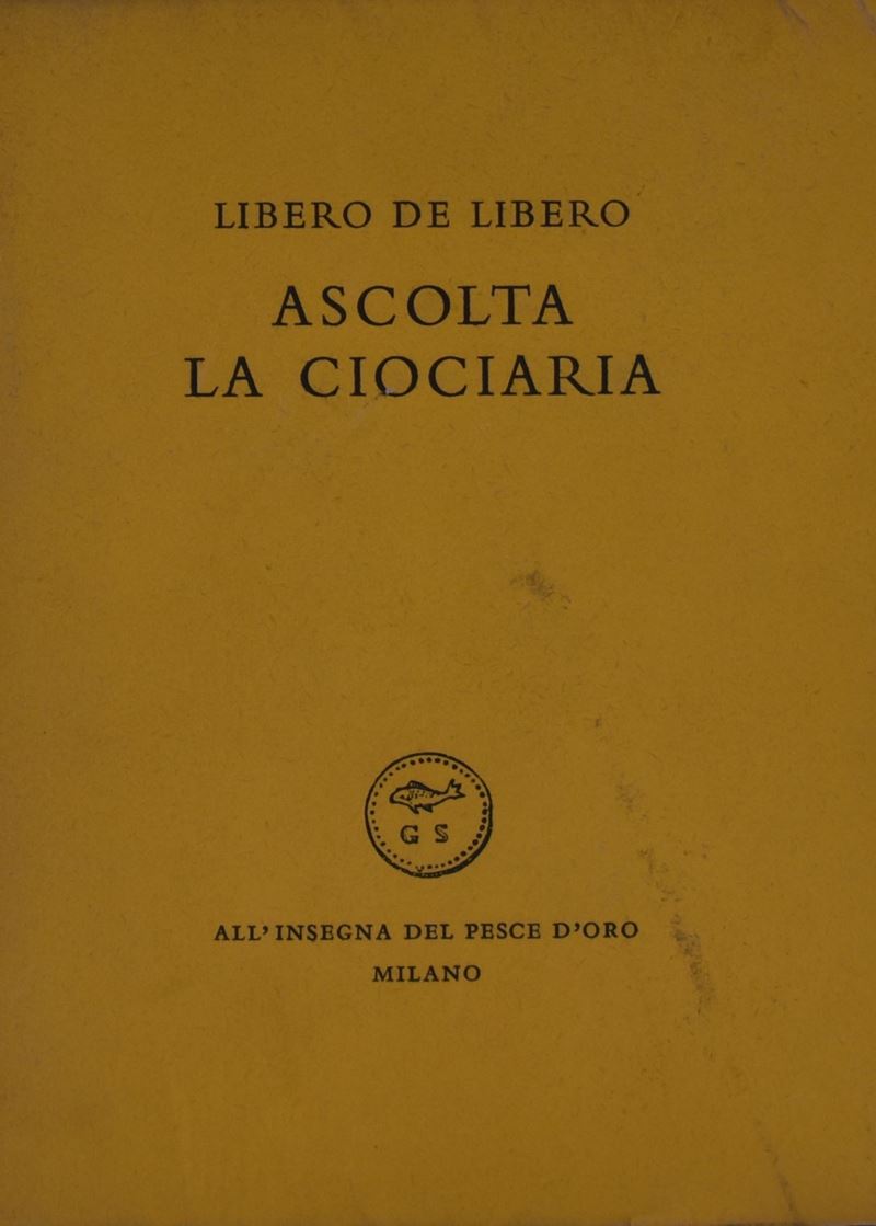 De Libero, Libero. Ascolta la Ciociaria. 1953.