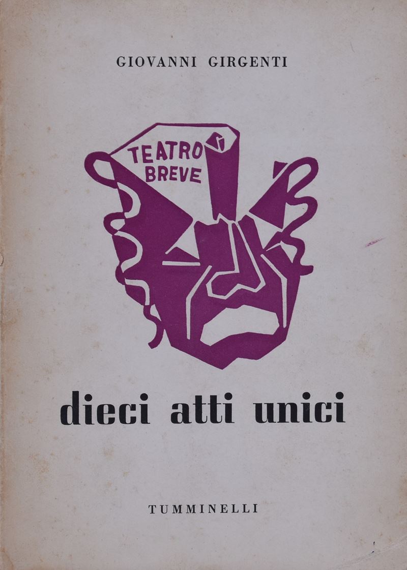 Girgenti, Giovanni. Dieci Atti Unici. 1956.