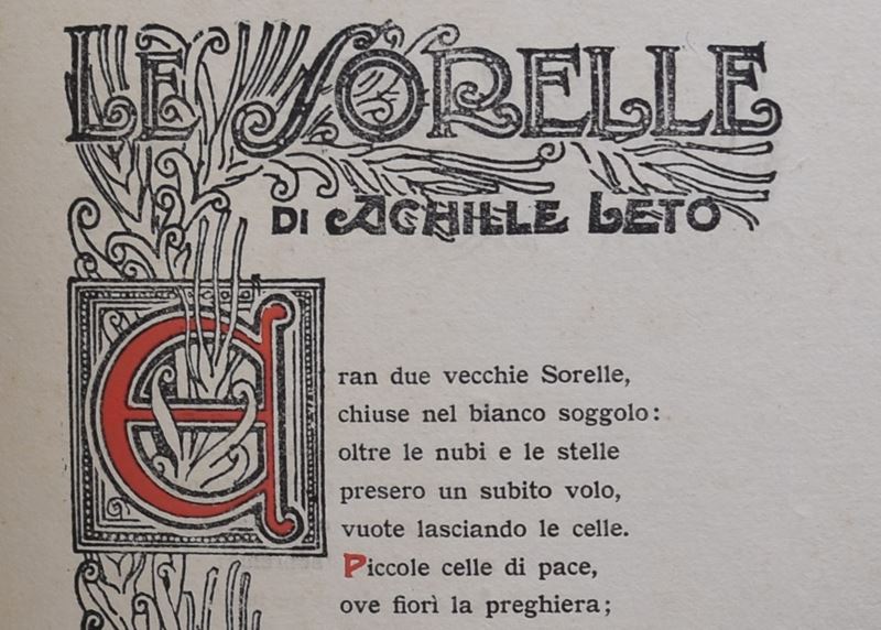Leto, Achille. Hyssopus: le Due Sorelle. 1917.