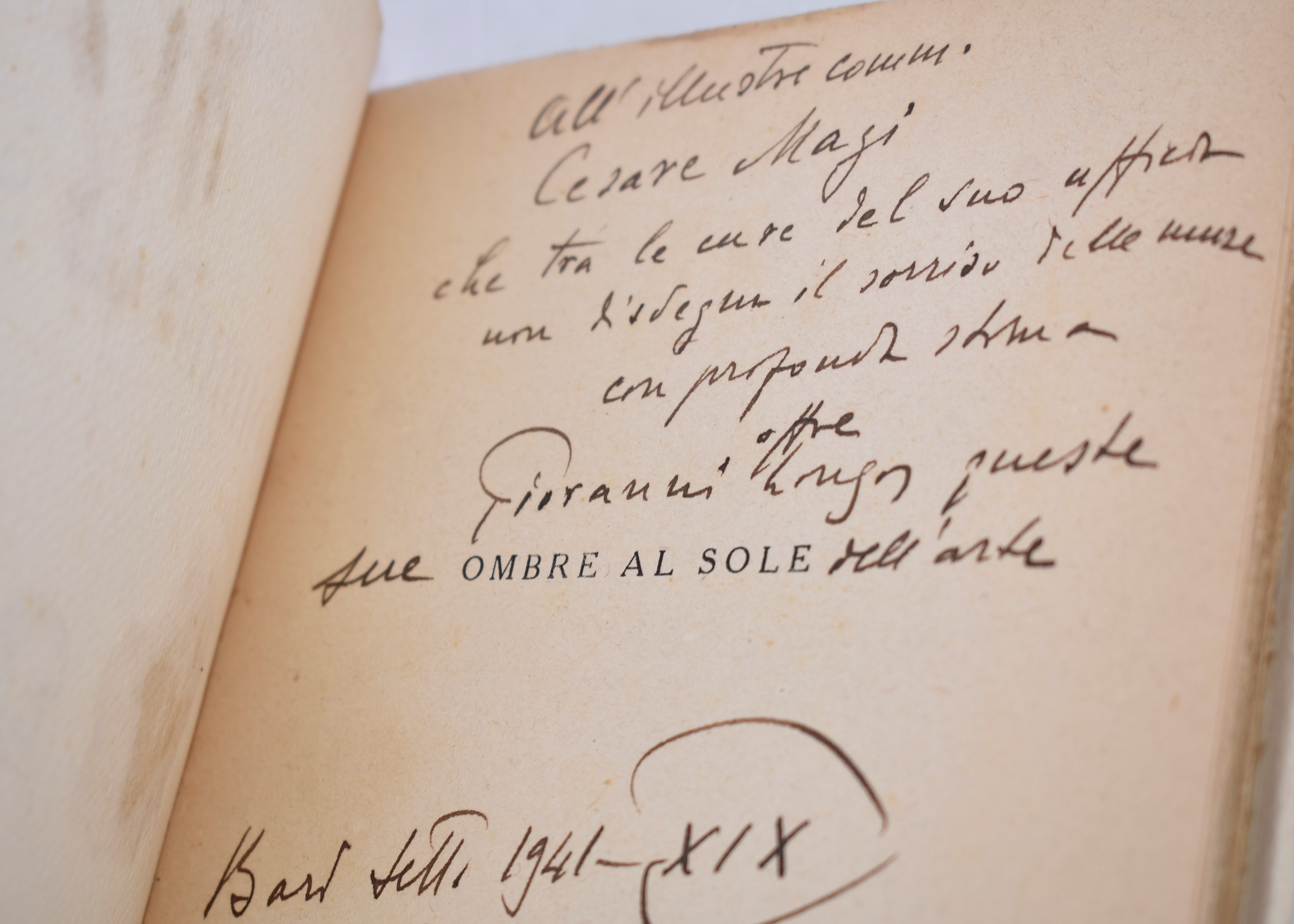 Longo, Giovanni. Ombre al Sole. 1931.