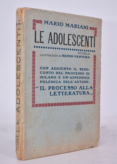 Mariani, Mario. le Adolescenti. Novelle. 1920.