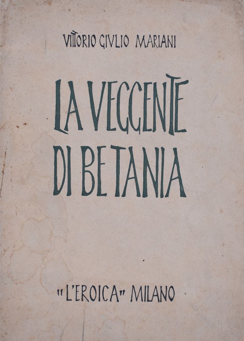 Mariani, Vittorio Giulio. la Veggente di Betania. 1931.