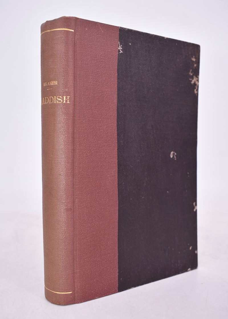 Milanesi, Guido. Kaddish. il Romanzo D'israel. 1930.