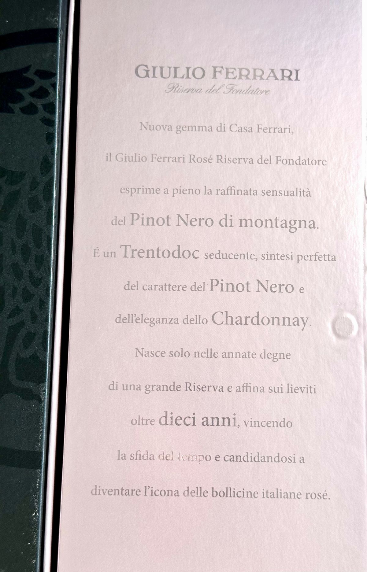 Fratelli Lunelli, Giulio Ferrari Riserva del Fondatore Rosé 2007