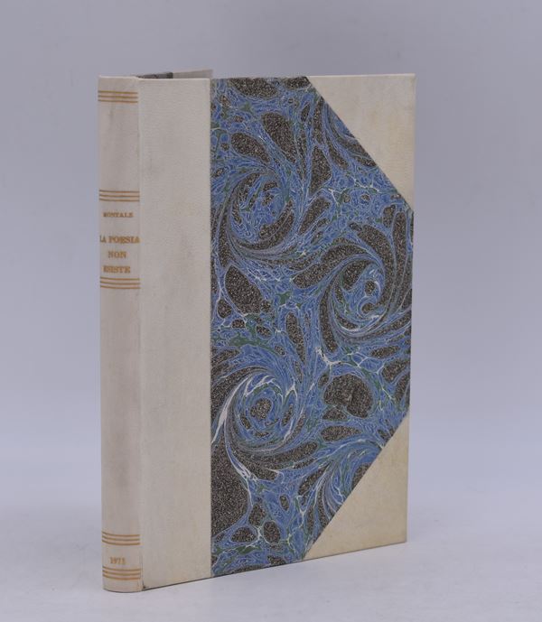 MONTALE, EUGENIO. LA POESIA NON ESISTE. 1971.  - Auction Ancient and rare books, italian first editions of 20th century - Bertolami Fine Art - Casa d'Aste