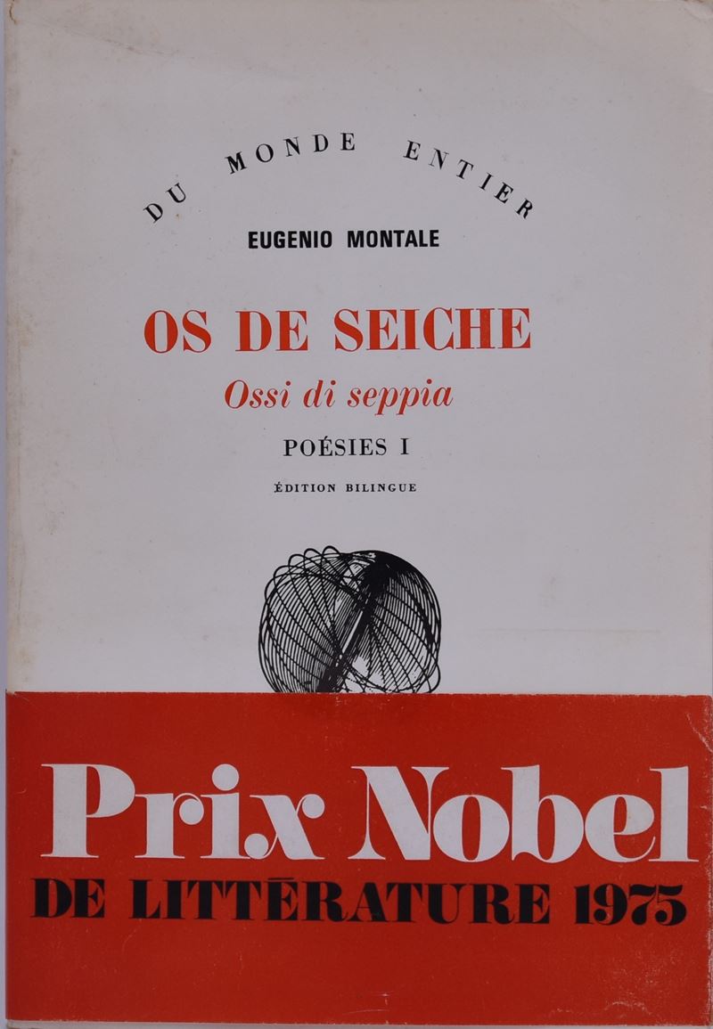 Montale, Eugenio. Os De Seiche. Ossi di Seppia. Poesies. I. 1975.