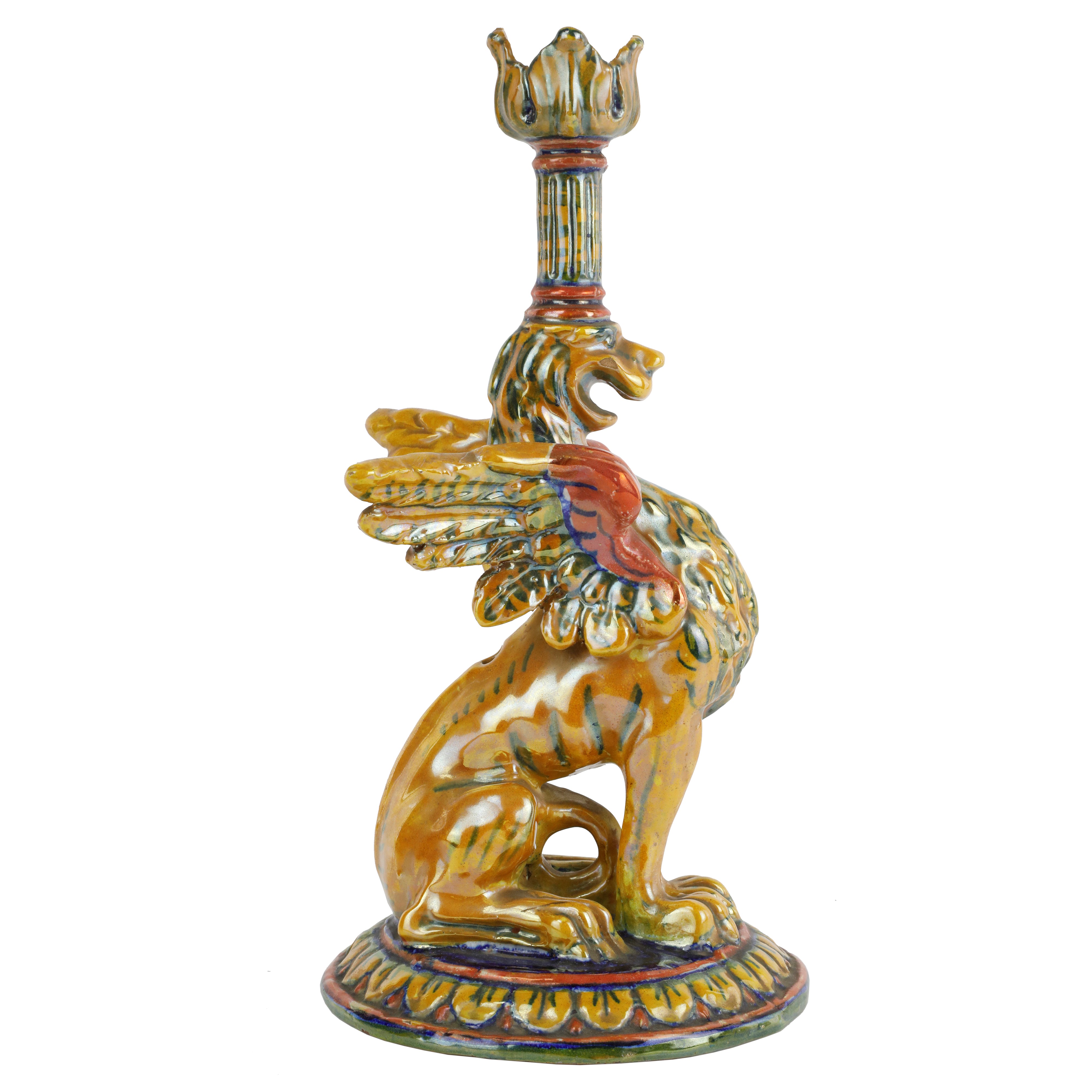 Lampada D'appoggio in Ceramica a Lustro