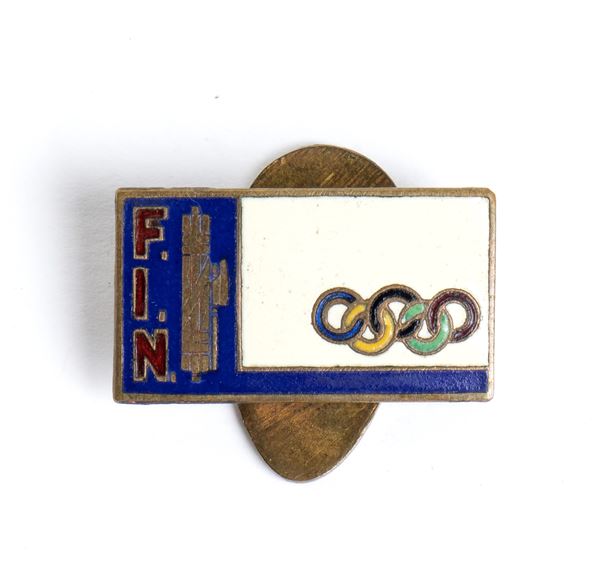 Swimming, Italy, Olympic badge