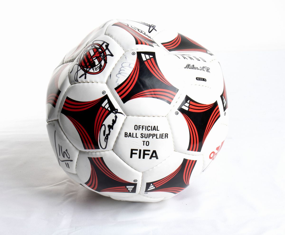Calcio, Italia, Pallone Cuoio Autografato Ac Milan