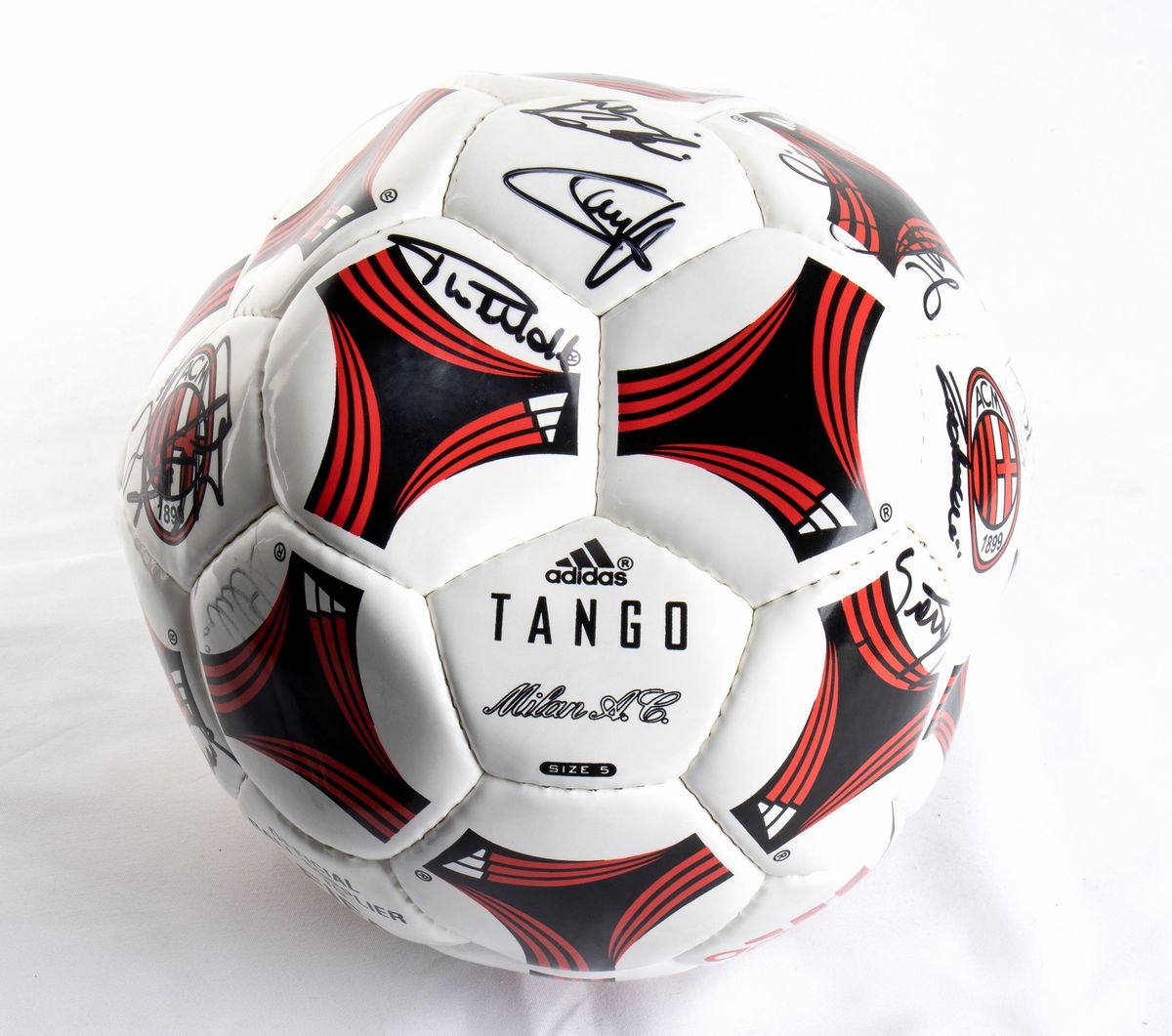 Calcio, Italia, Pallone Cuoio Autografato Ac Milan