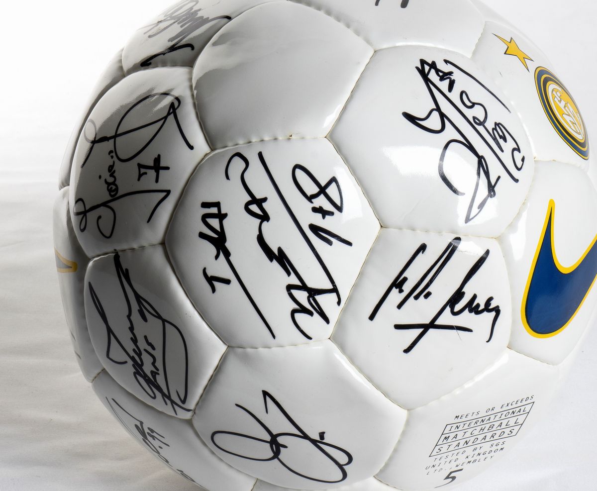Calcio, Italia, Pallone Autografato Fc Inter