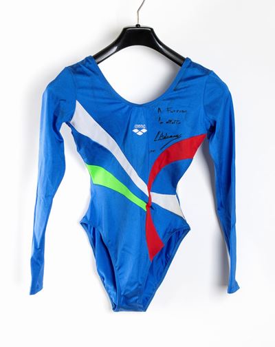 Olimpiadi (?), Italia, Costume Ginnasta Autografato