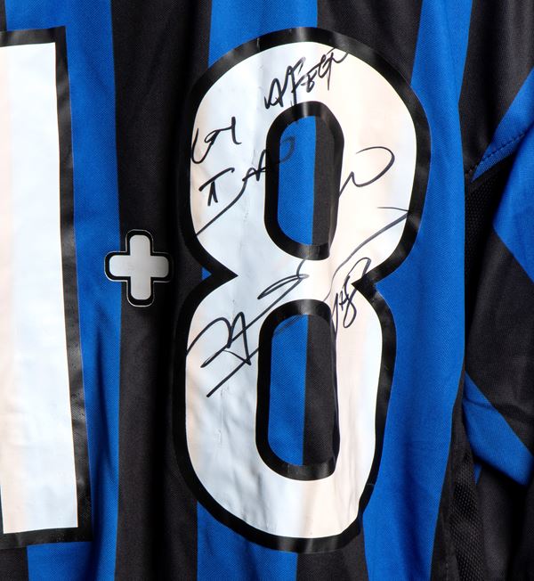 Calcio, Italia, FC INTER, maglia autografata Zamorano ('90s