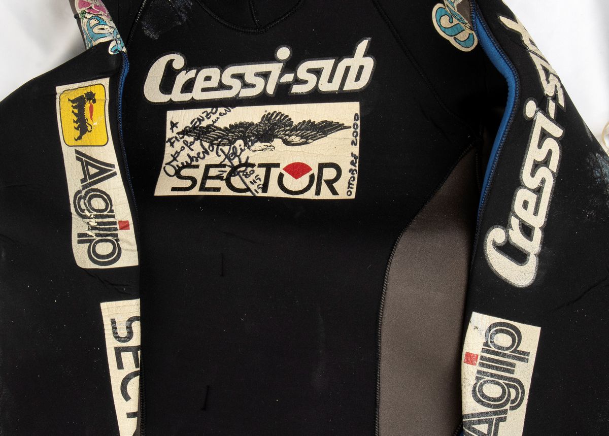 SUB Umberto Pellizzari, tuta immersione Record