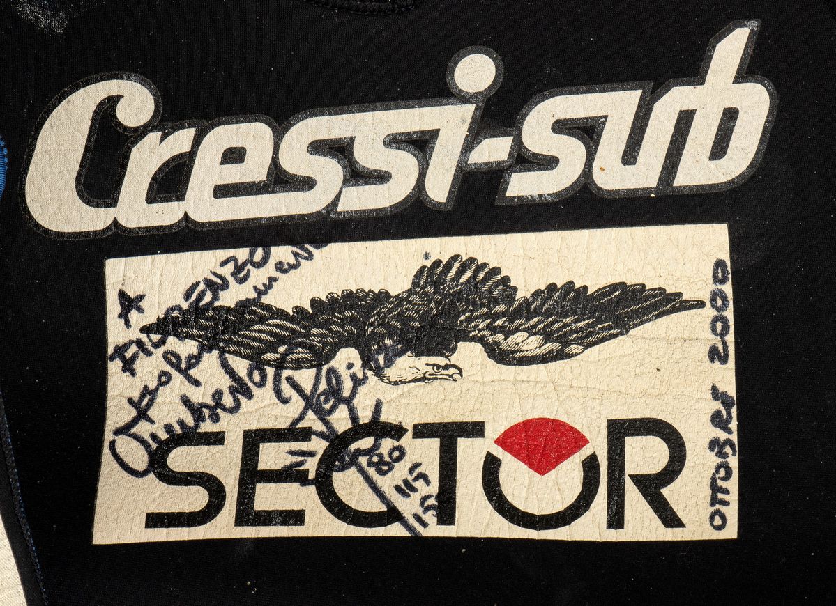 SUB Umberto Pellizzari, tuta immersione Record