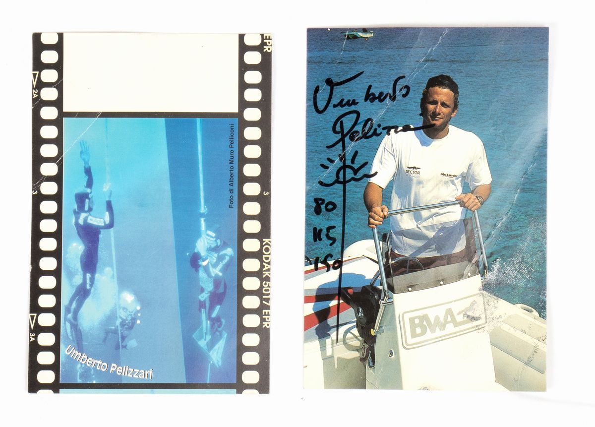 SUB Umberto Pellizzari, tuta immersione Record
