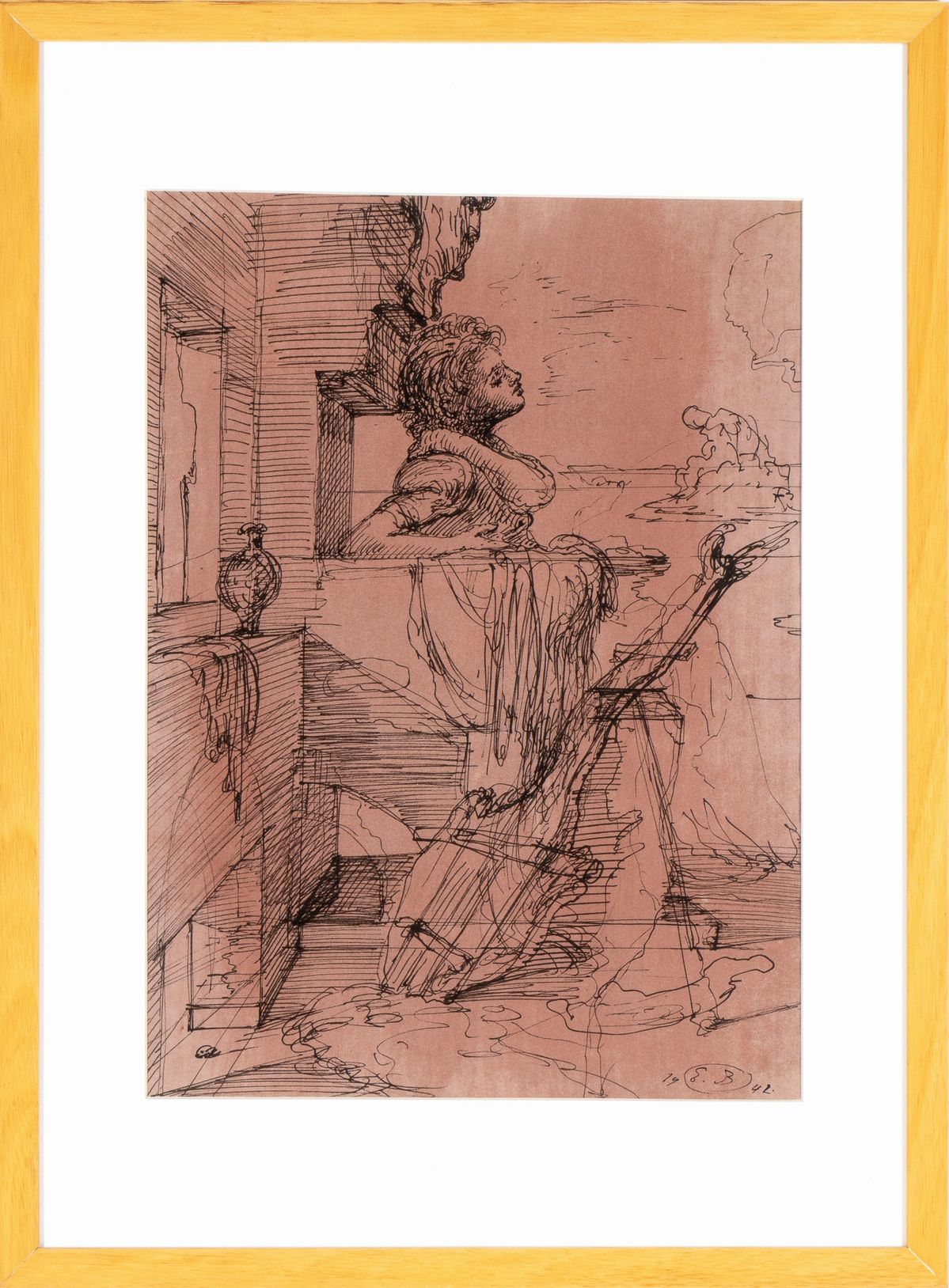 Eugène Berman - Figura Femminile