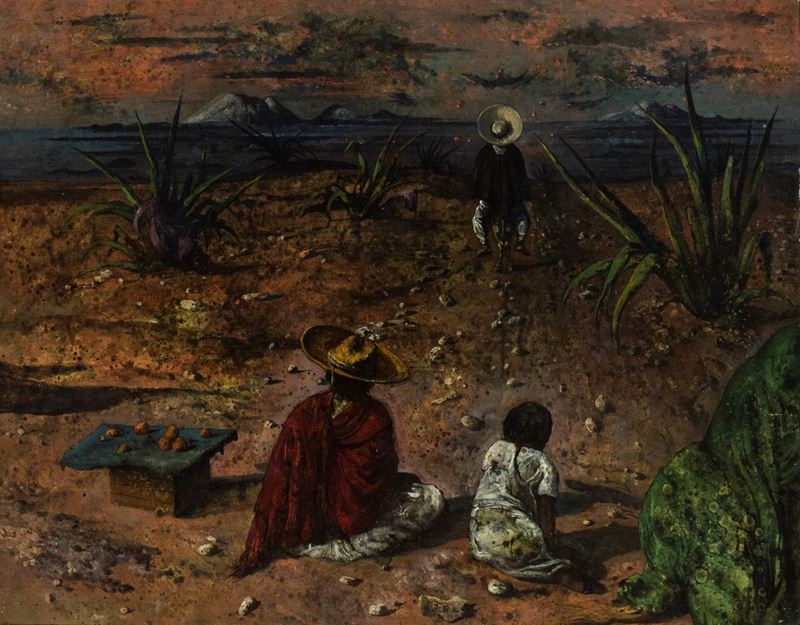 Eugène Berman - Hacia la Noche Y Los Volcanos