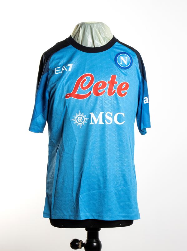 Football, Italy, S.S.C. NAPLES, Di Lorenzo shirt