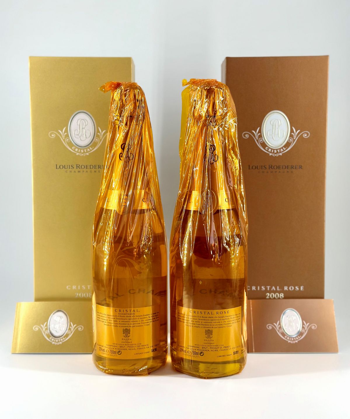 Louis Roederer, Cristal Brut 2008 - Cristal Rosè 2008