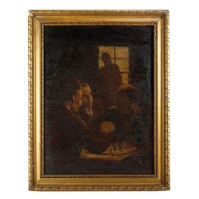 Interno con Finestra e Personaggi