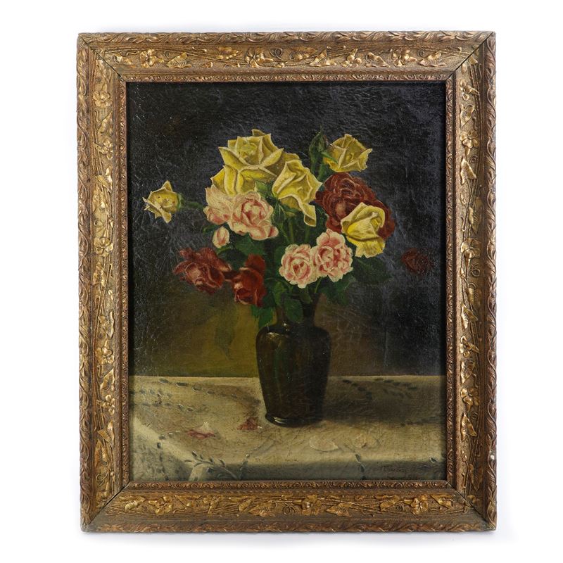 Natura Silente ,vaso con Fiori