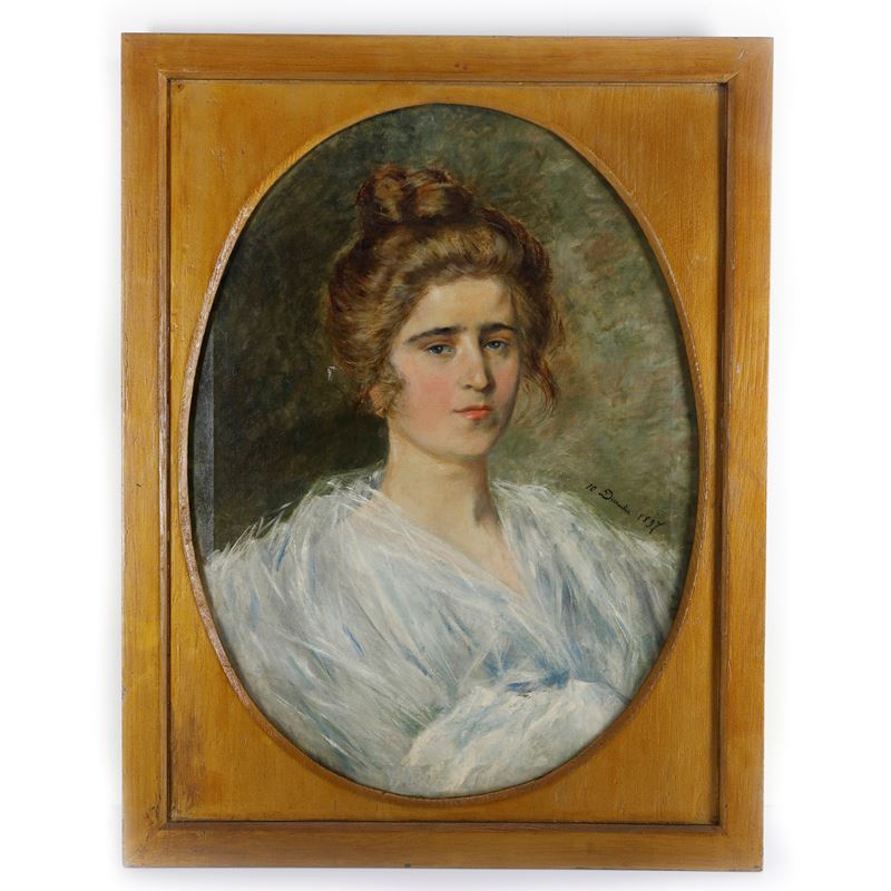 Ritratto di Fanciulla in Abito Bianco